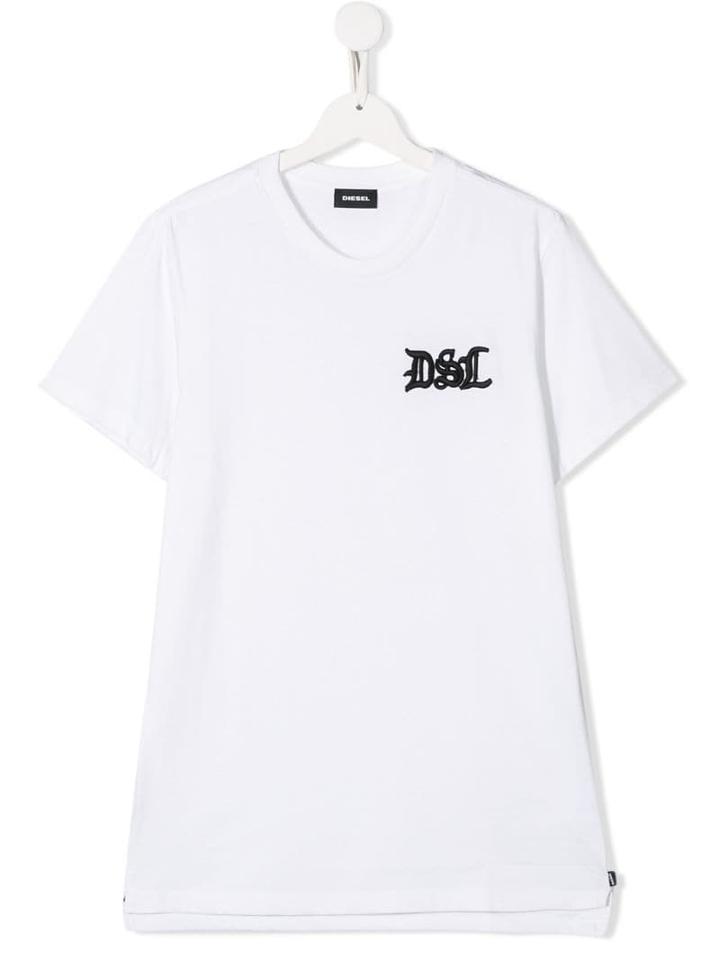 Diesel Kids Logo T-shirt - White