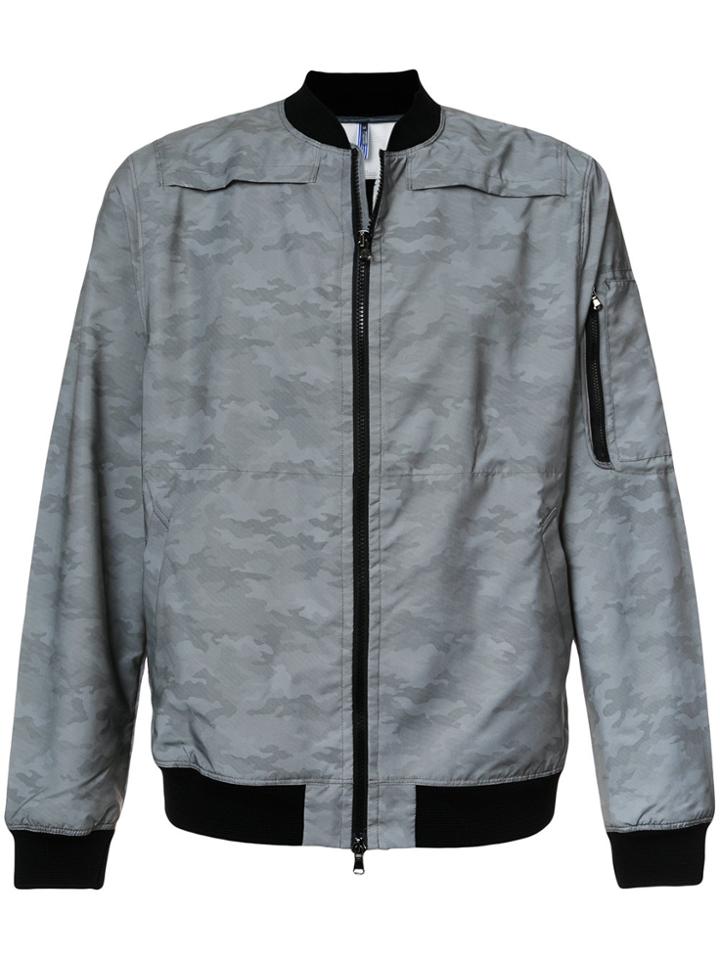 Engineered For Motion Crosby Camouflage Bomber Jacket - Grey
