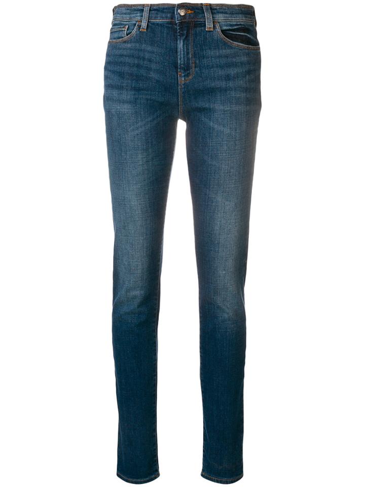 Emporio Armani High-waisted Skinny Jeans - Blue