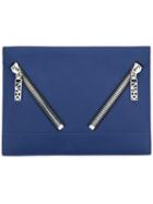 Kenzo Kalifornia Clutch, Women's, Blue, Pvc/leather