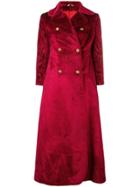 A.n.g.e.l.o. Vintage Cult 1960's Double-breasted Jacquard Coat - Red