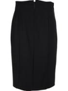 Gianfranco Ferre Vintage Notch Detail Skirt, Women's, Size: 44, Black