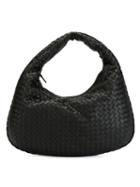 Bottega Veneta Woven Hobo Tote, Women's, Black, Nappa Leather