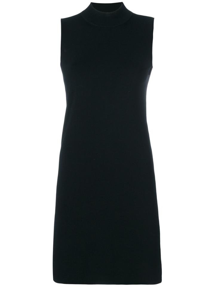 Solace London High Neck Shift Dress - Black