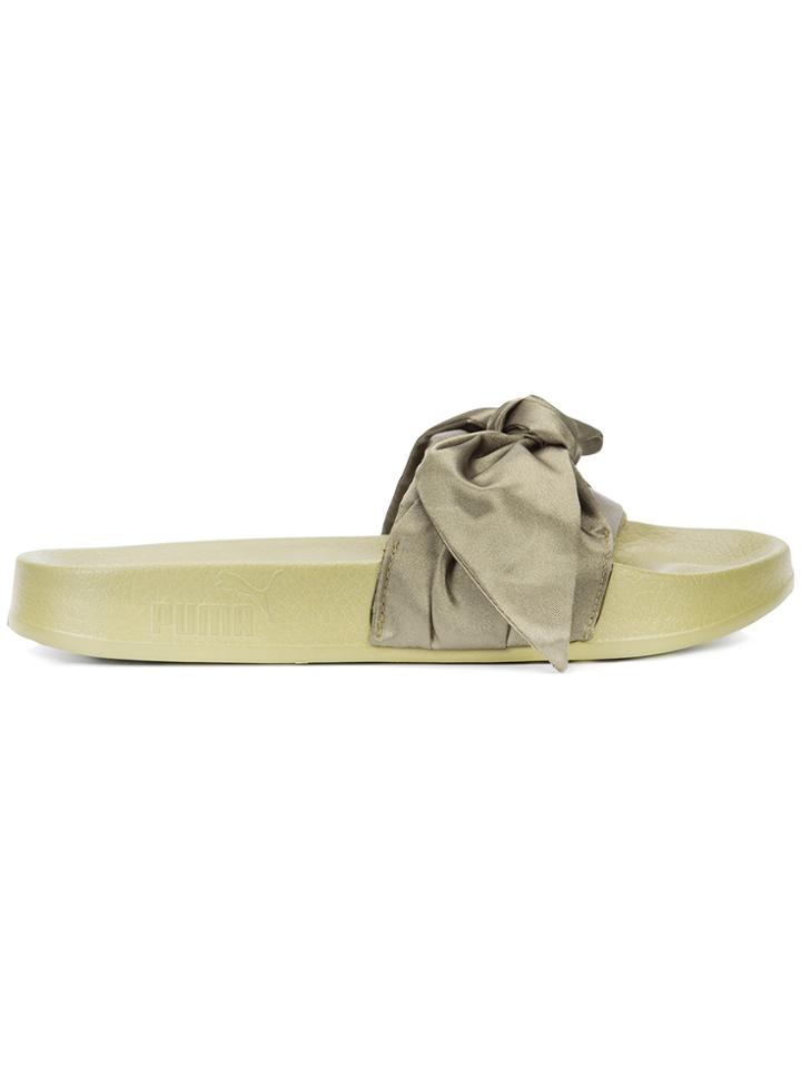 Fenty X Puma Bow Slider Sandals - Green