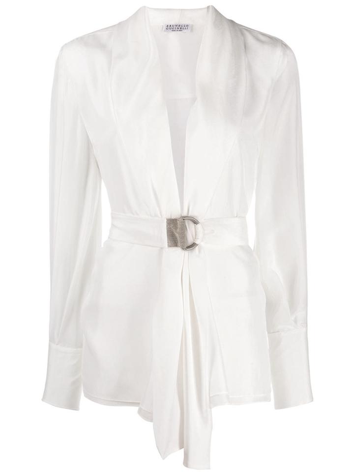 Brunello Cucinelli Japonette Shirt - White