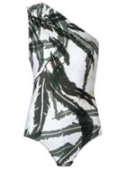 Adriana Degreas Printed Swimsuit, Women's, Size: P, Green, Polyamide/spandex/elastane
