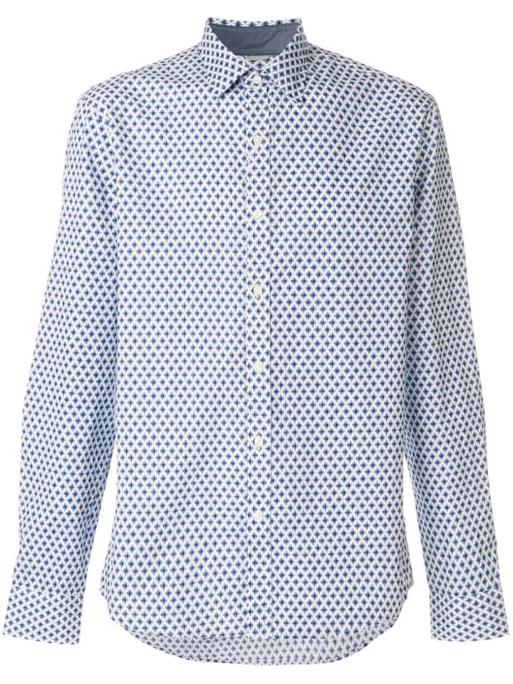 Michael Michael Kors Micro-print Shirt - Blue