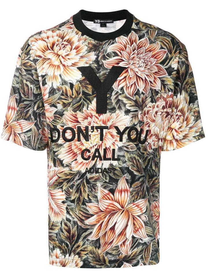 Y-3 Floral Camouflage High-neck T-shirt - Green