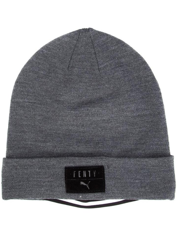 Puma Fenty Puma X Rihanna Layered Beanie, Women's, Grey, Acrylic