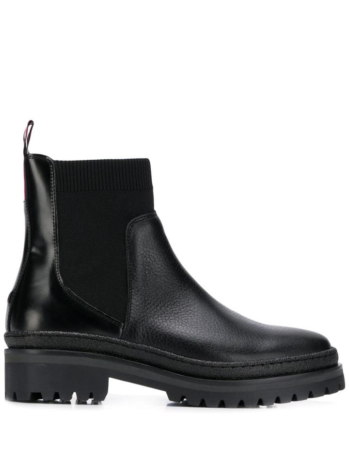 Tommy Hilfiger Flat Chelsea Boots - Black