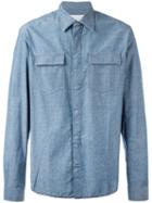 Maison Margiela Classic Denim Shirt, Men's, Size: 42, Blue, Cotton