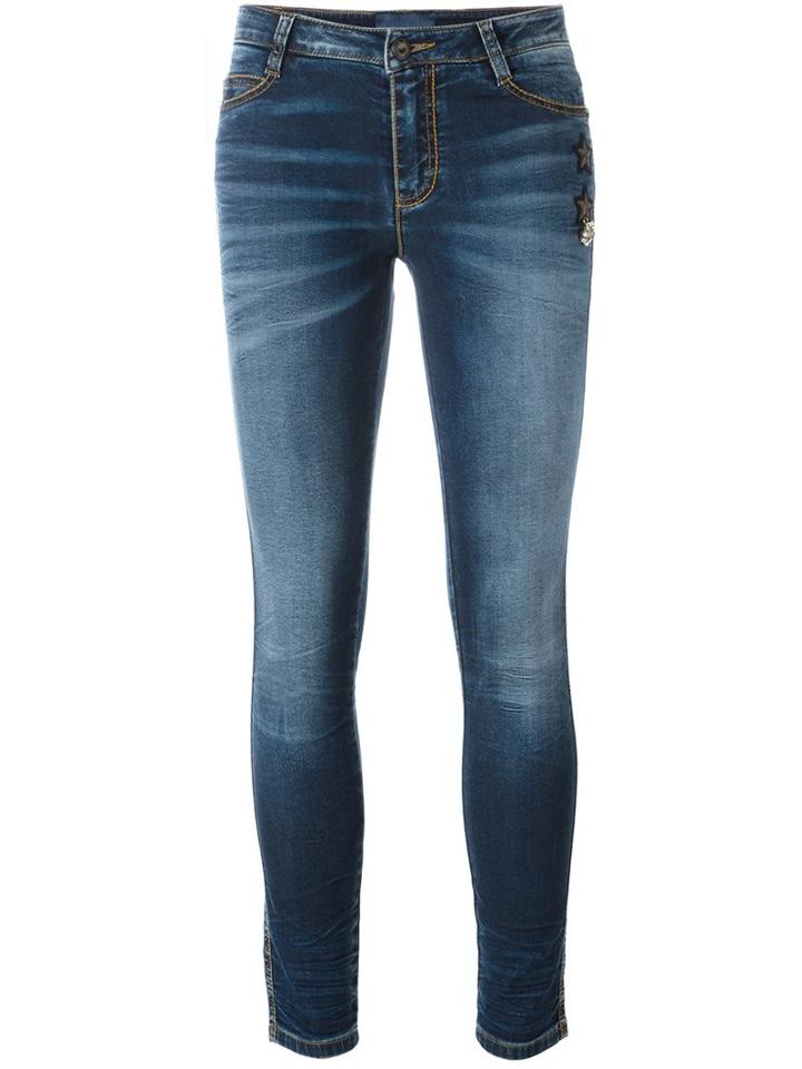 Ermanno Scervino Skinny Jeans, Women's, Size: 44, Blue, Cotton/polyester/spandex/elastane