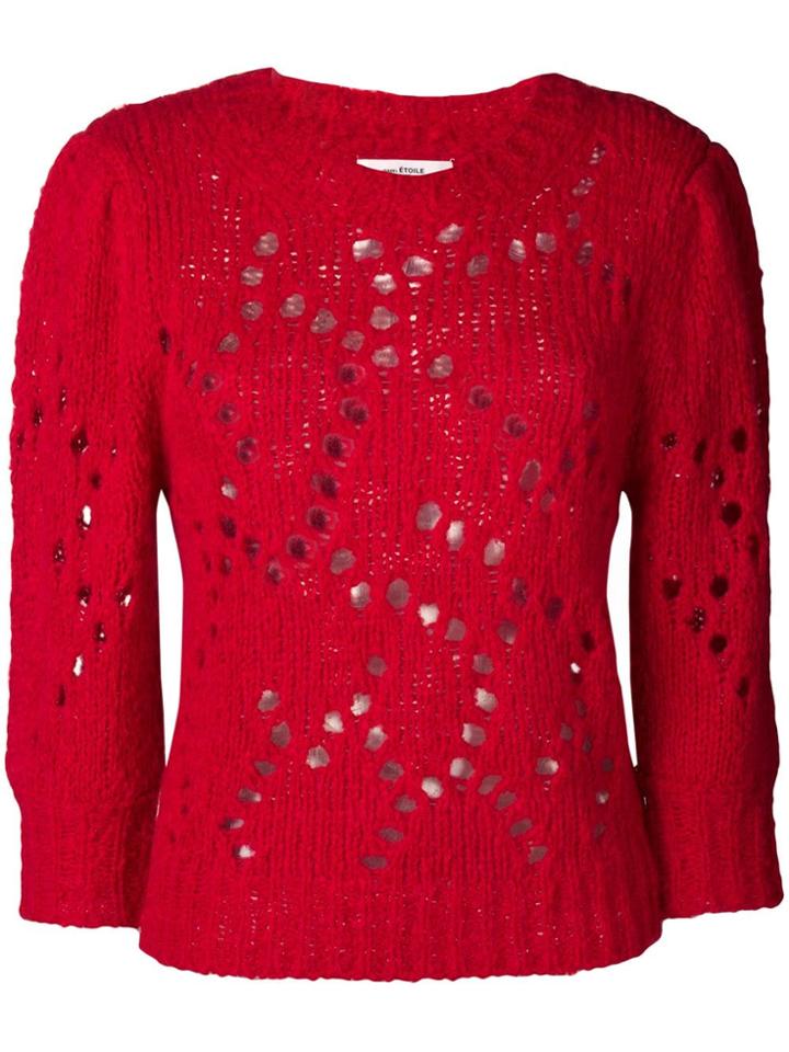 Isabel Marant Étoile Open Knit Jumper - Red