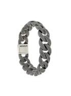 Nove25 Dotted Curb Bracelet - Silver