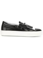 Tod's Double T Fringed Slip-on Sneakers - Black