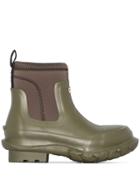 Stella Mccartney X Hunter Olive Green Chunky Rubber Rain Boots