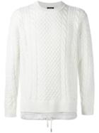 Diesel 'k-pigris' Jumper, Men's, Size: Medium, White, Nylon/wool