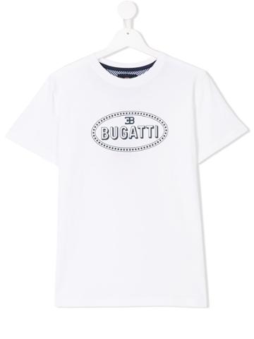 Bugatti Kids Logo Printed T-shirt - White