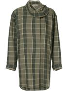 Issey Miyake Vintage Concealed Fastening Flannel Coat - Grey