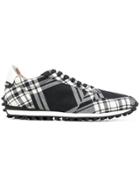Burberry Checkered Designer Sneakers - Black