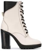 Michael Michael Kors Lace-up High Heel Boots - Neutrals