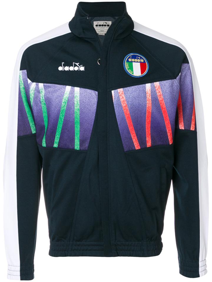 Diadora Zipped Sports Jacket - Blue