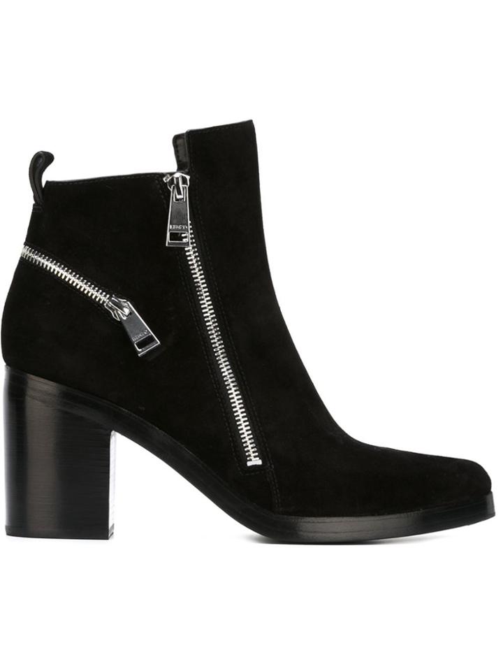 Kenzo Almond Toe Ankle Boots - Black