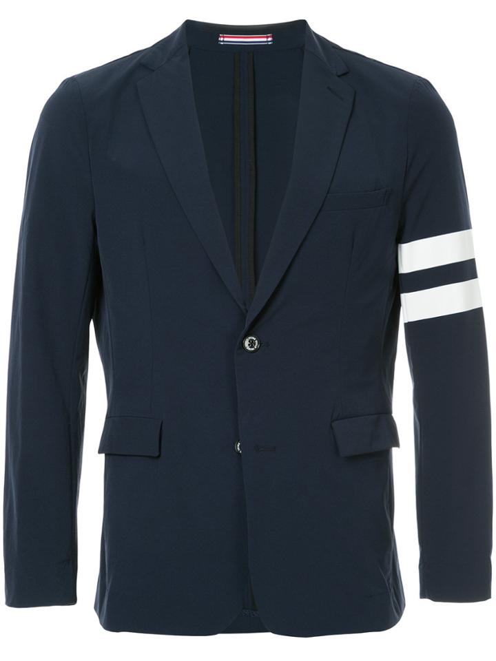 Guild Prime Striped Sleeve Blazer - Blue