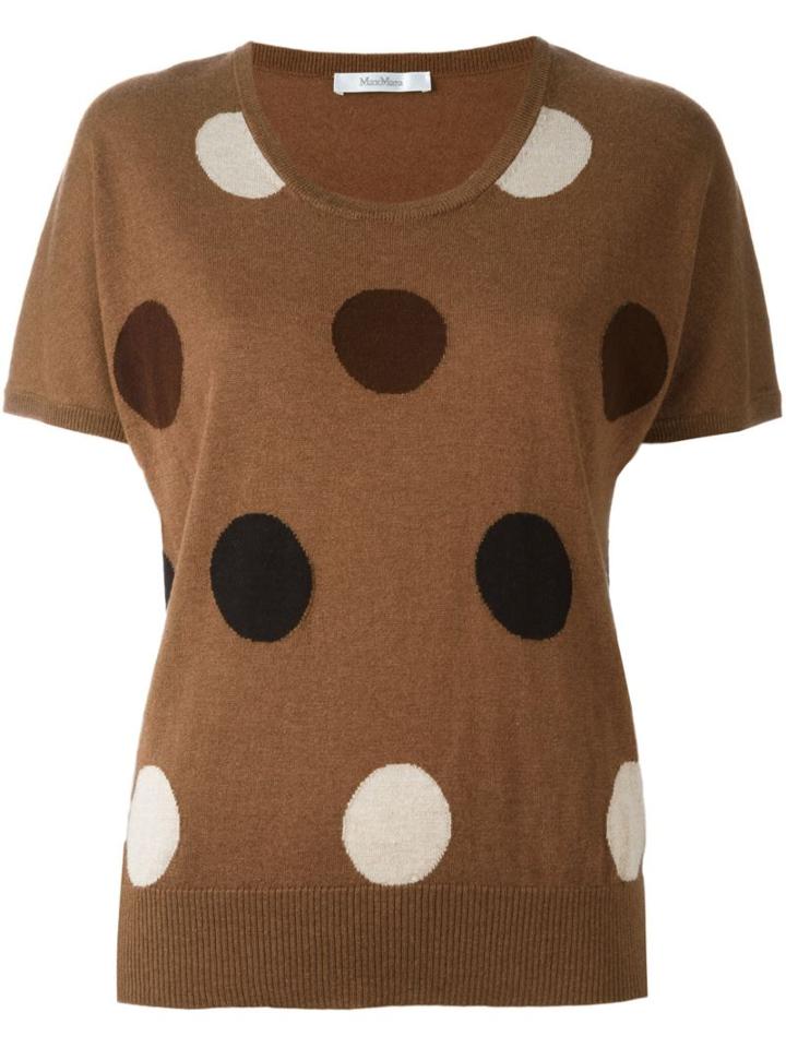 Max Mara Polka Dot Intarsia Top