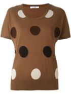 Max Mara Polka Dot Intarsia Top