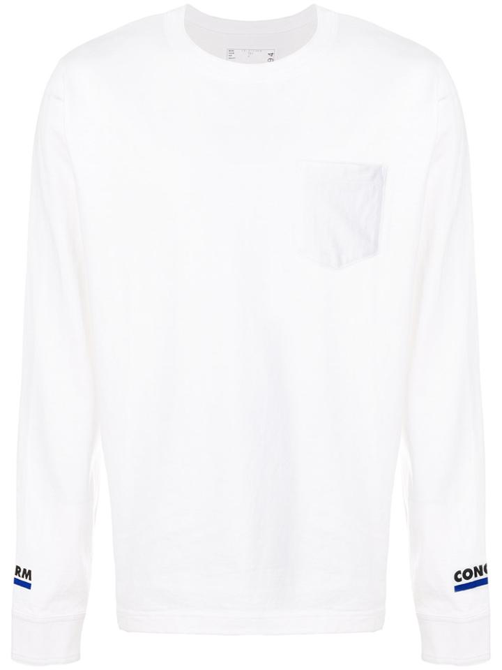 Sacai Conquest Long Sleeve T-shirt - White