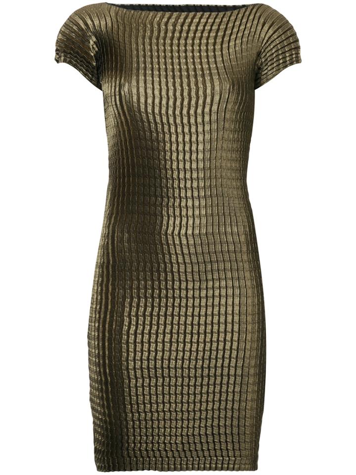 Zambesi Fitted Midi Dress - Metallic