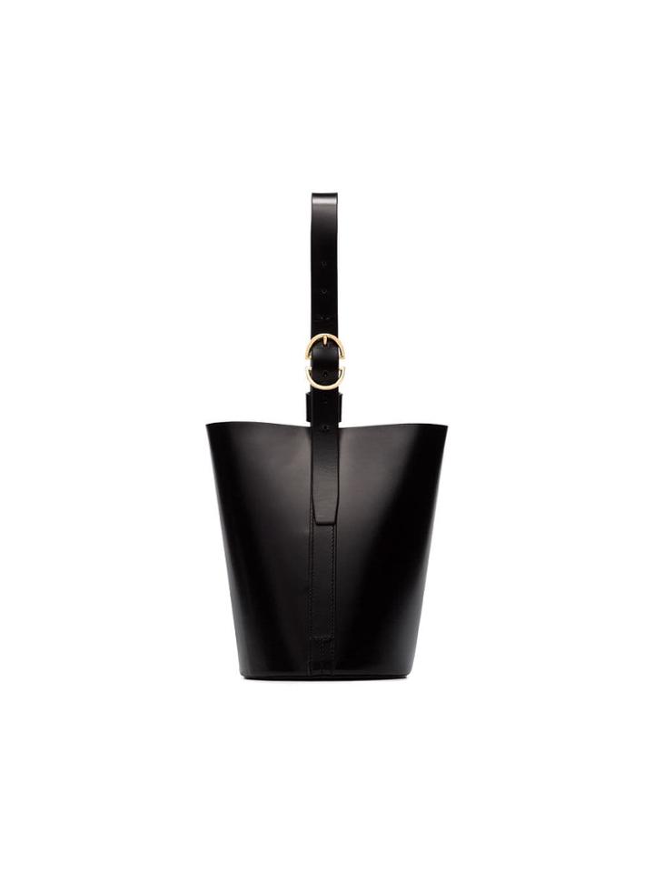 Trademark Small Classic Leather Tote - Black