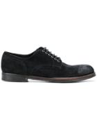 Dolce & Gabbana Distressed Derby Shoes - Black