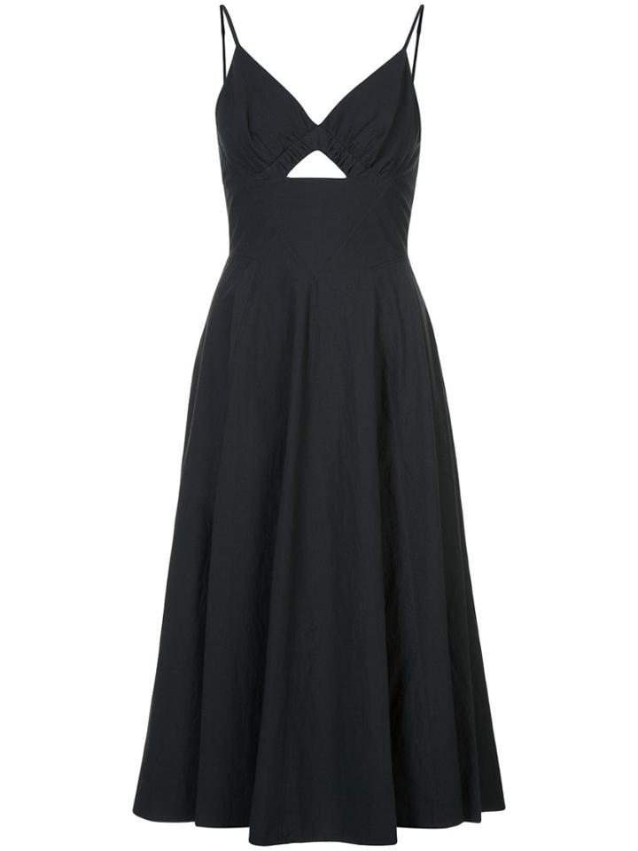 T By Alexander Wang Cut Out Midi Dress - Black