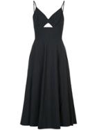 T By Alexander Wang Cut Out Midi Dress - Black