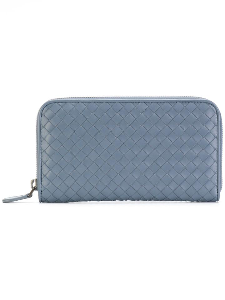 Bottega Veneta Textured Purse - Blue