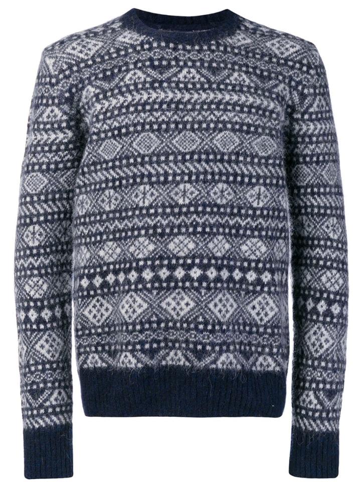 Woolrich Intarsia-knit Jumper - Blue