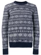 Woolrich Intarsia-knit Jumper - Blue