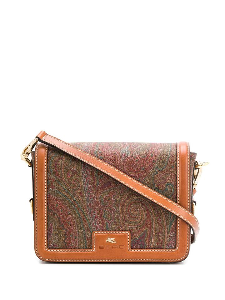 Etro Paisley Pattern Shoulder Bag - Brown