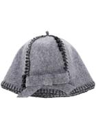 Le Chapeau Bow Detail Hat - Grey
