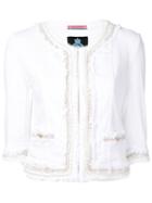 Guild Prime Cropped Jacket, Women's, Size: 34, White, Cotton/polyurethane