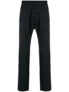 Ps By Paul Smith Tartan Straight-leg Trousers - Blue
