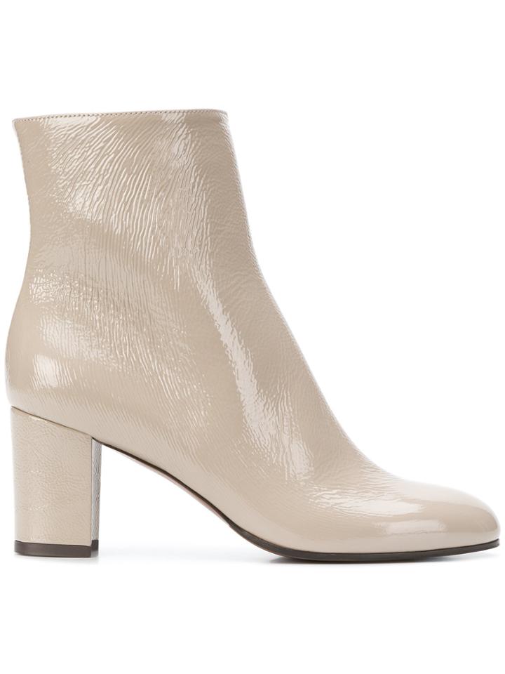 L'autre Chose Classic Ankle Boots - Nude & Neutrals