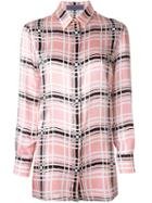 Emanuel Ungaro Checked Shirt, Women's, Size: 38, Pink/purple, Silk