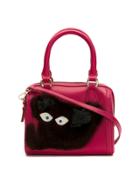 Serpui Embellished Leather Mini Bag - Pink & Purple
