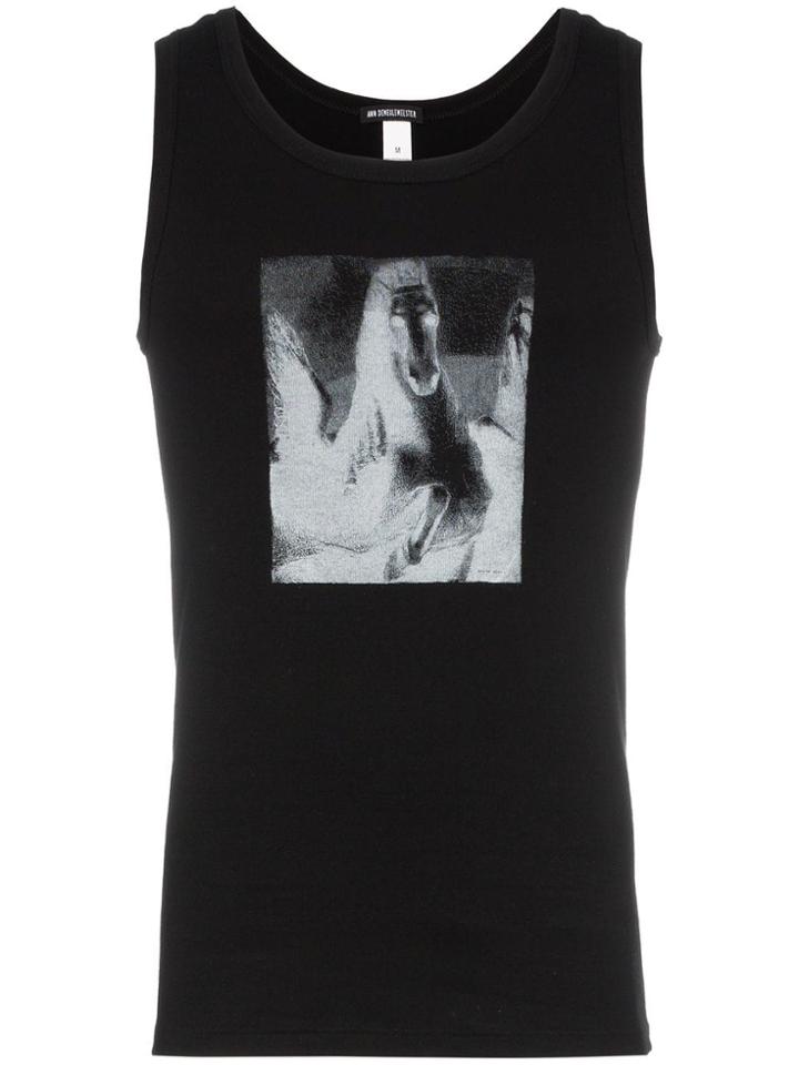 Ann Demeulemeester Printed Vest - Black
