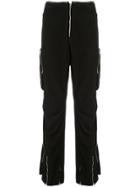 Helmut Lang Pre-owned 1999 Zippers Cargo Trousers - Black