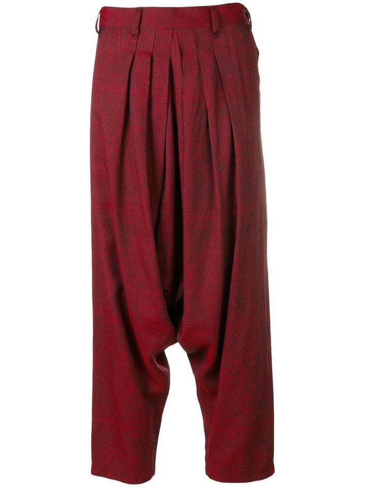 Yohji Yamamoto Pre-owned Y's Drop Crotch Trousers - Red
